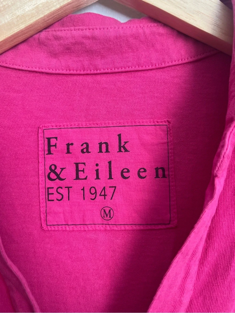 Frank & Eileen Lauren Polo Dress Heritage Jersey Hot Pink Magenta - Picture 8 of 9